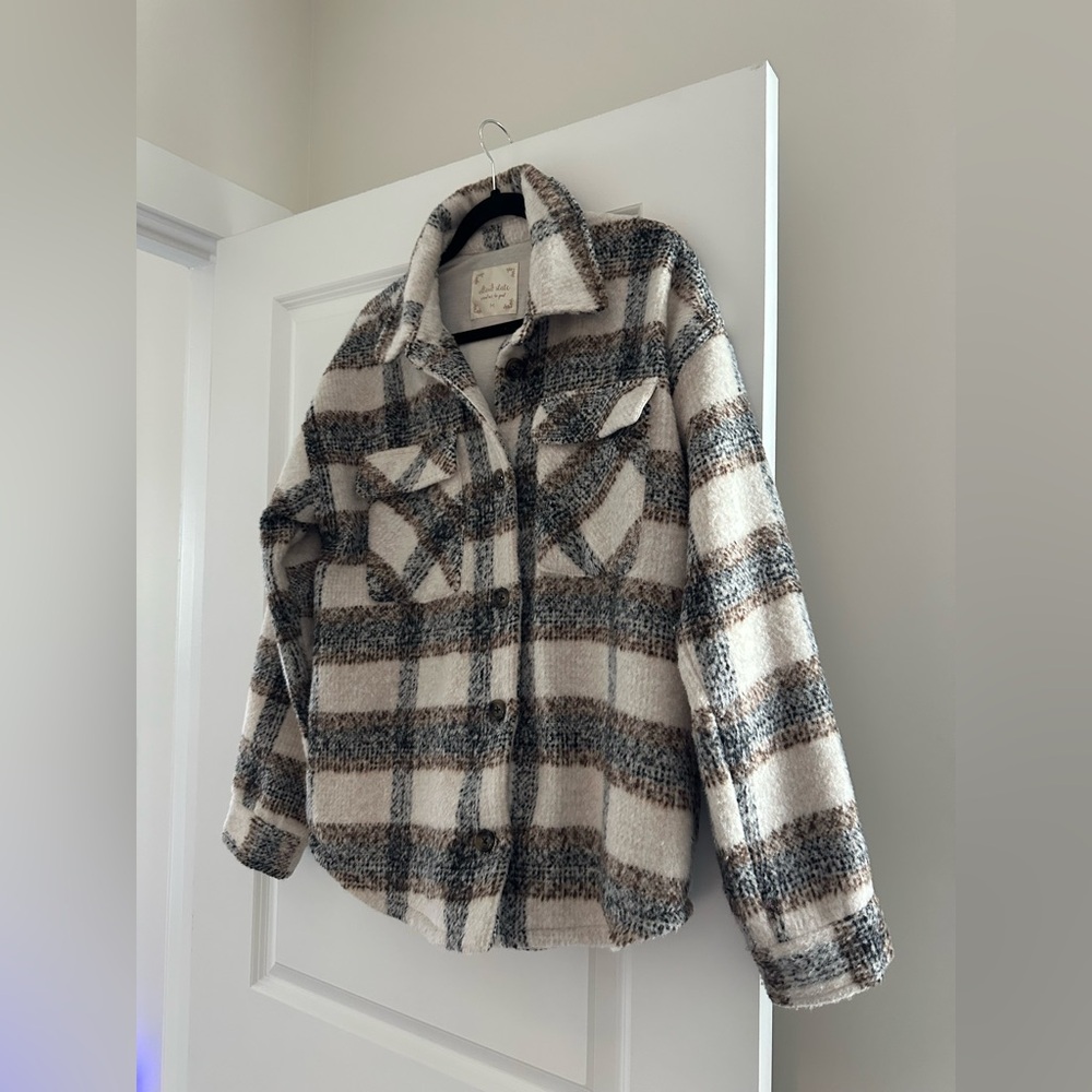 Women’s Plaid Pea Coat